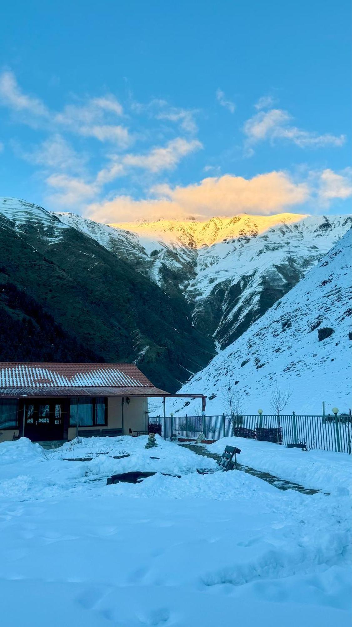 januka garden sno Villa Kazbegi Exteriör bild